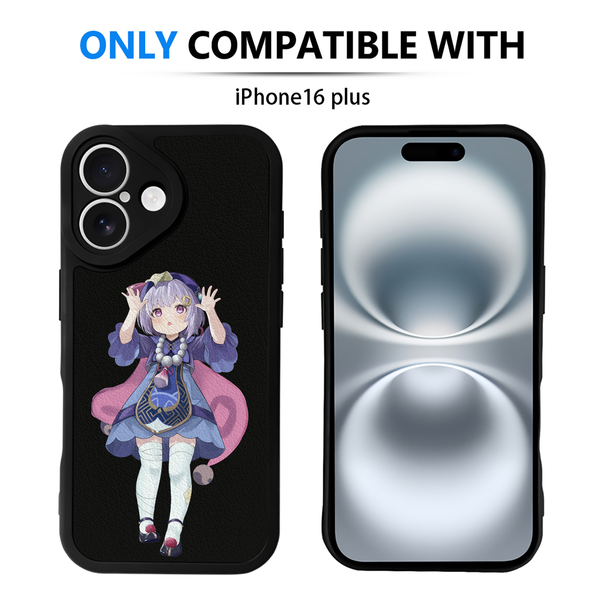 げんし神 七七 なな  genshin Nana 【iPhone 16シリーズ対応】シリコンスマホケース（レザー調） 材質：シリコン